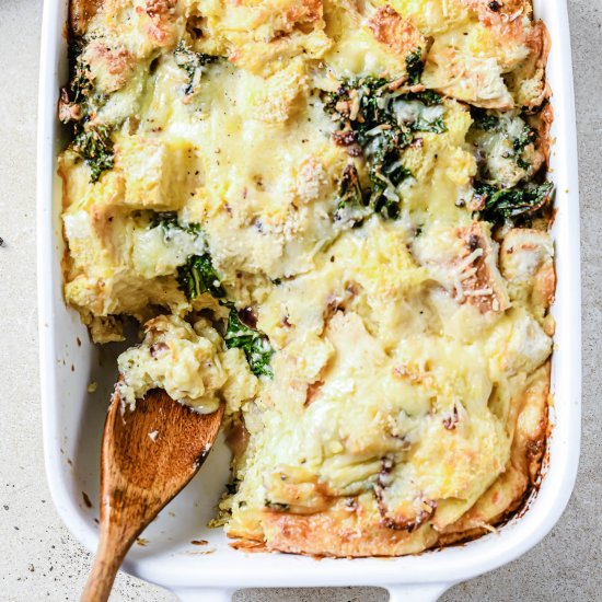 Vegetarian Cheese Strata