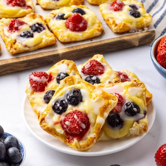 Cream Cheese Danish with Berries