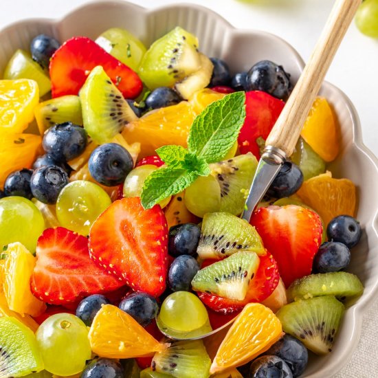 Fruit Salad with Ginger Dressing