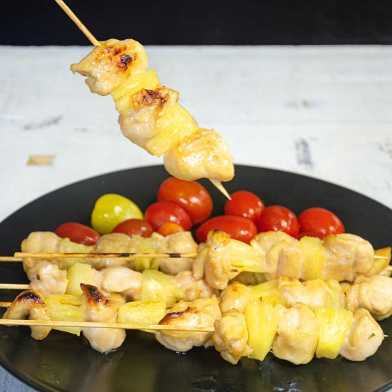 Grilled Pineapple Chicken Skewers