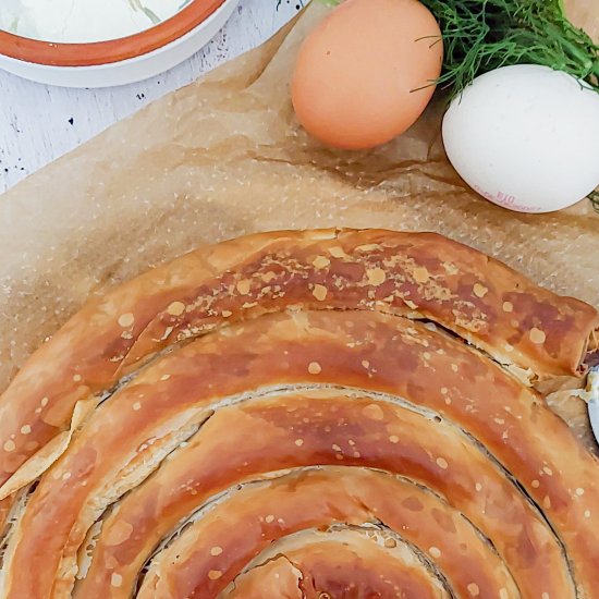 Greek Spiral Cheese Pie