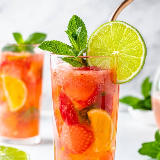 Strawberry Mojito Mocktail