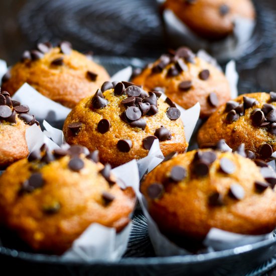 Pumpkin Chocolate Chip Muffins