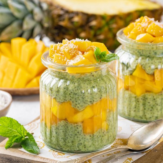 Tropical Chia Pudding Fruit Cups