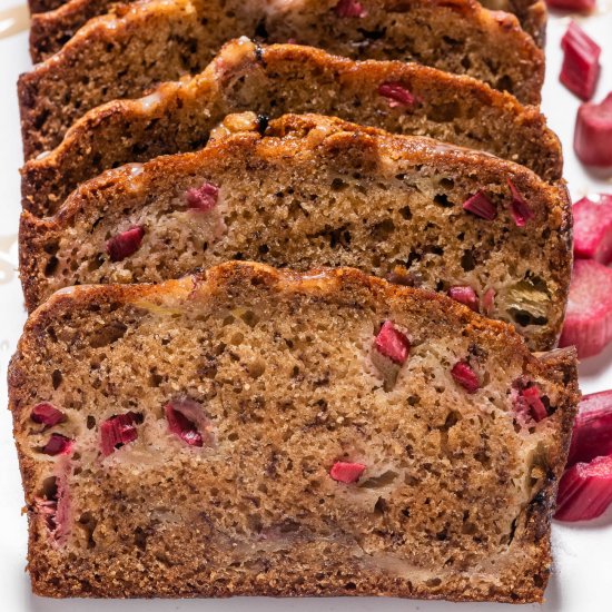 Rhubarb Banana Bread