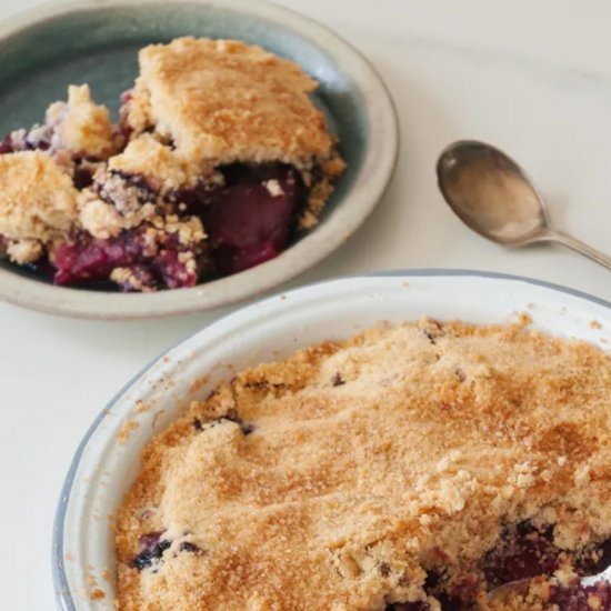 Blueberry and Apple Crumble