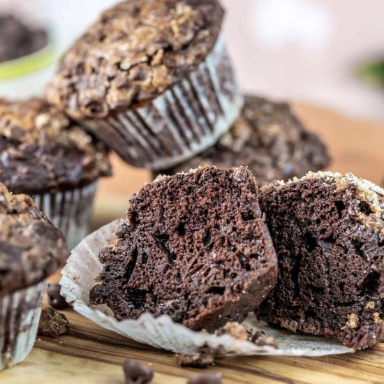 Chocolate Zucchini Muffins