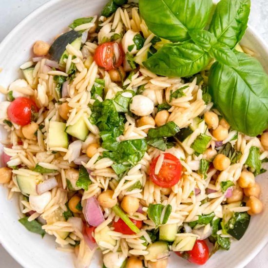 Vegetarian Summer Orzo Salad