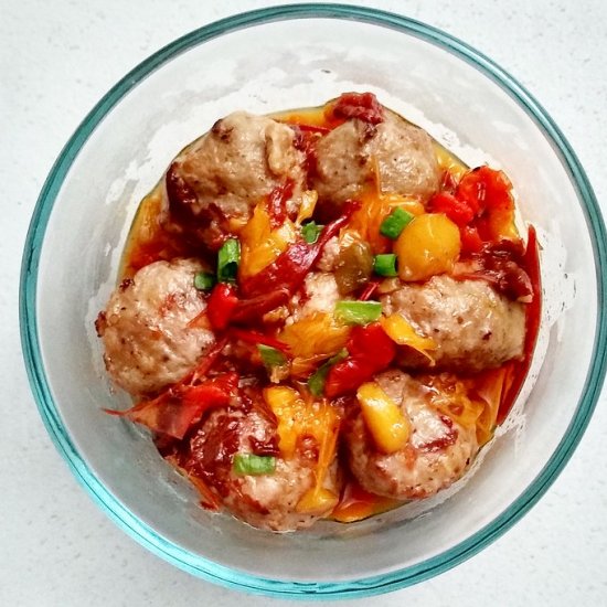 Mango Tomato Sauce Meatballs