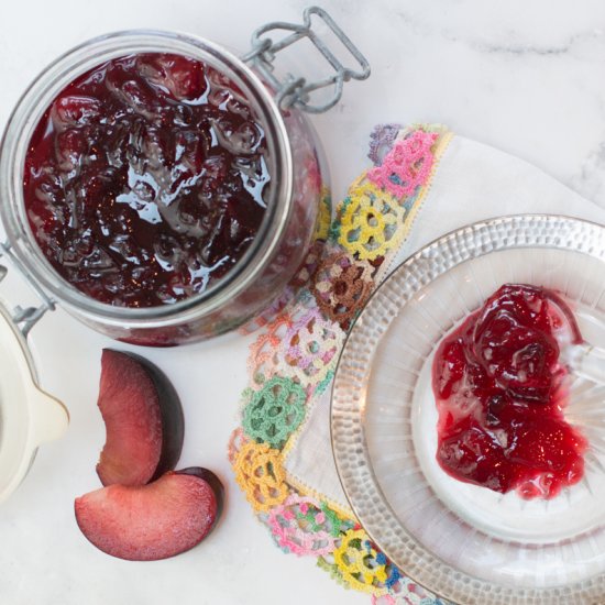 Karen’s EASY Red Plum Jam