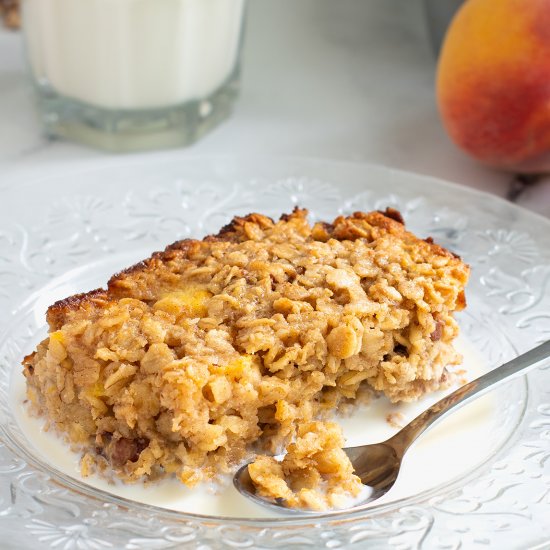 Peach Baked Oatmeal