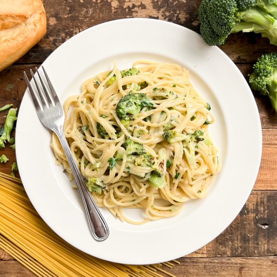 Creamy Broccoli Spaghetti