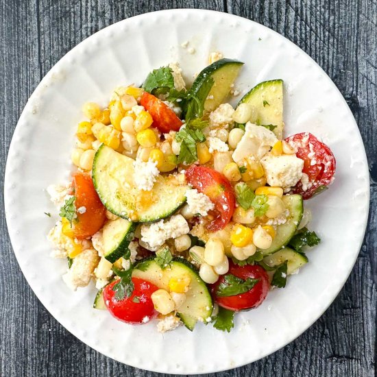 Easy Zucchini Corn Salad