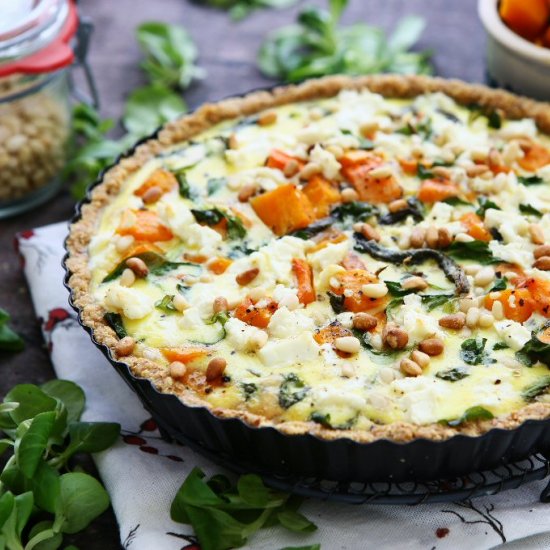 Keto Roasted Butternut Quiche