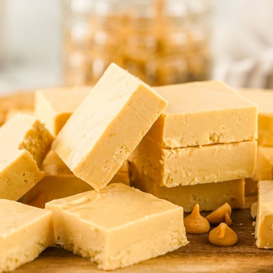 2 Ingredient Peanut Butter Fudge