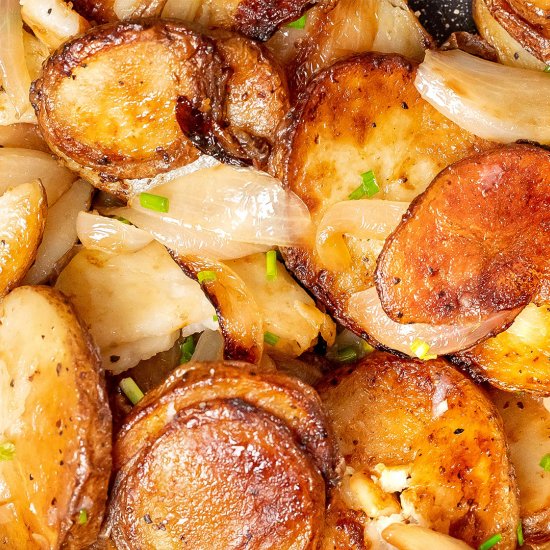 Fried Potatoes And Onions Recipe