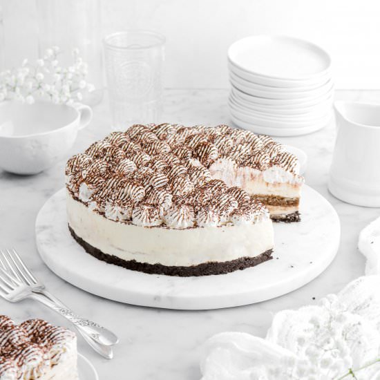 No Bake Tiramisu Cheesecake