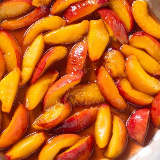 Caramelized Peaches