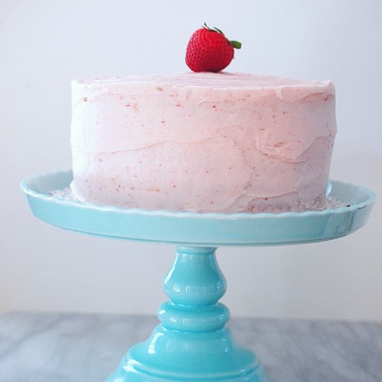 Fresh strawberry cake