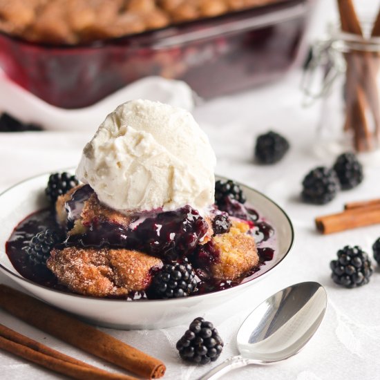 Blackberry Snickerdoodle Cobbler