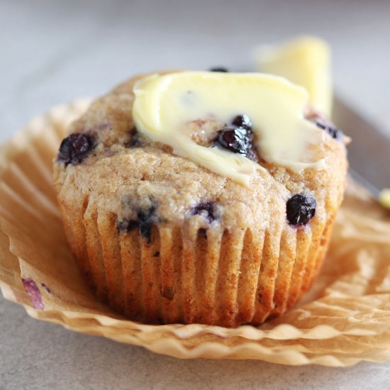 Healthy Blueberry Muffins