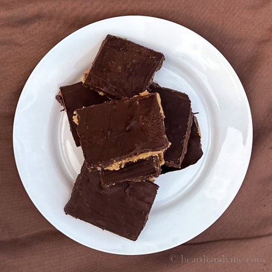 No Bake Chocolate Peanut Butter Bar