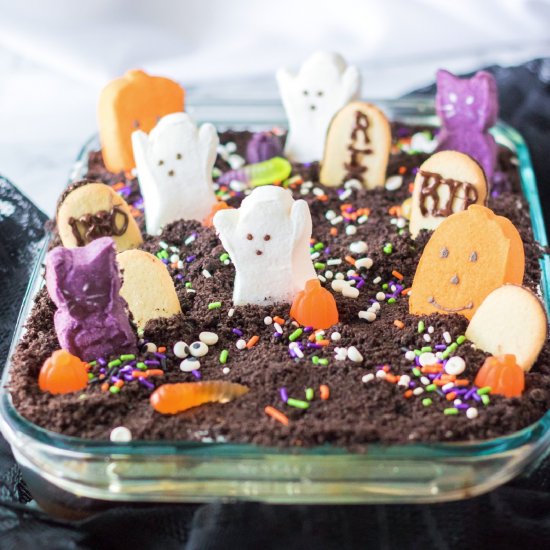 Spooky Halloween Poke Cake