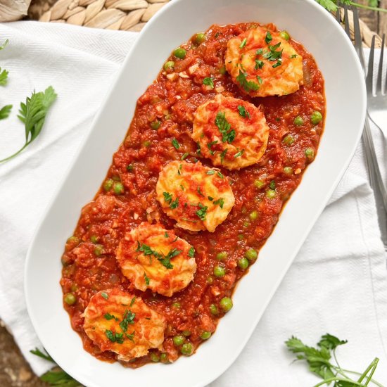 Spanish Eggs in Tomato Sauce