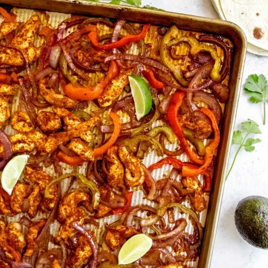 Sheet Pan Chicken Fajitas