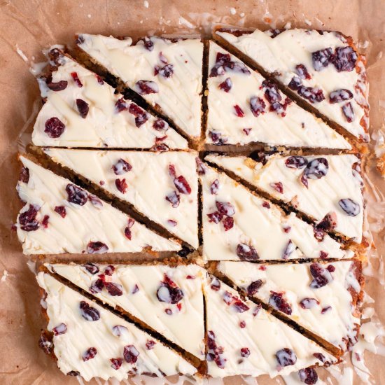 Copycat Keto Cranberry Bliss Bars