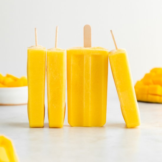 Mango Lassi Popsicles