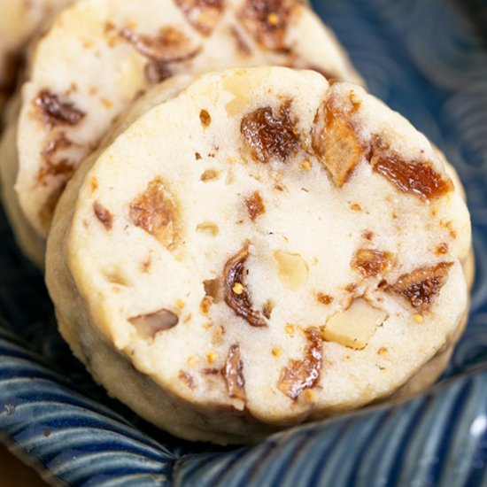 Honey Fig and Walnut Cookies