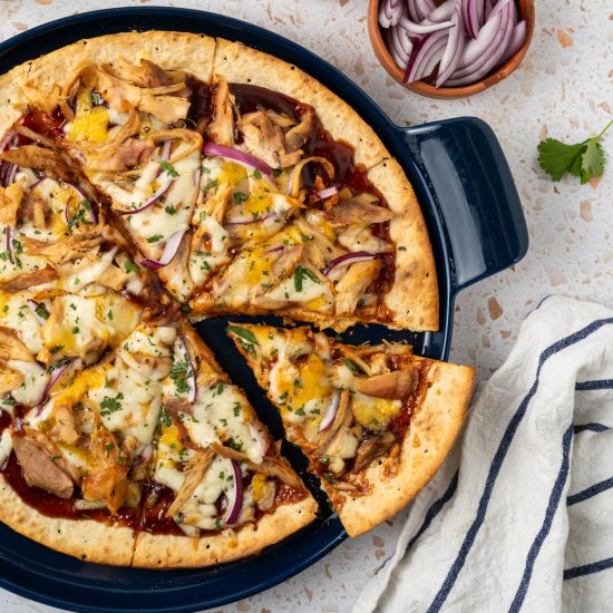 Healthy BBQ Chicken Pizza