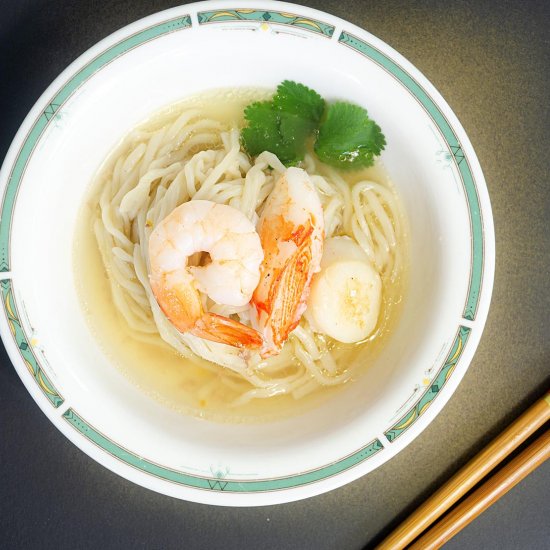 Poached Seafood Noodles