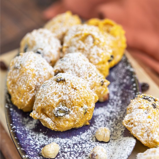 Hazelnut Pumpkin Orange Cookies