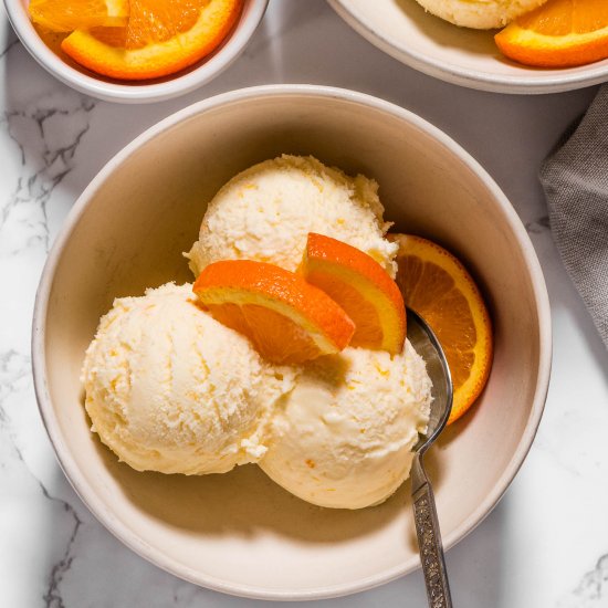 Creamsicle Orange Sherbet