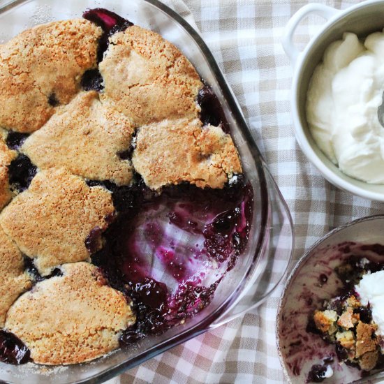 Blueberry cobbler