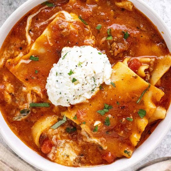 Lasagna Soup