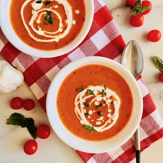 Roasted Cherry Tomato Soup