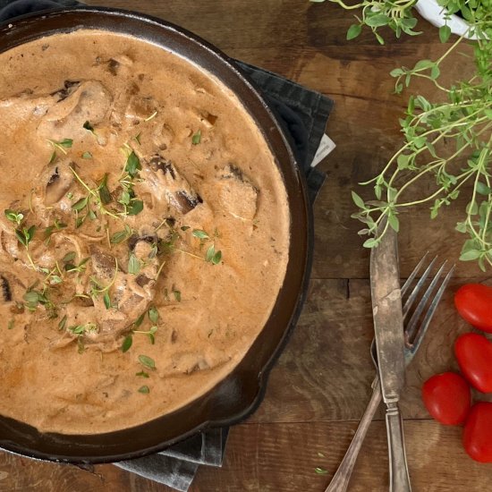 Mushroom Stroganoff