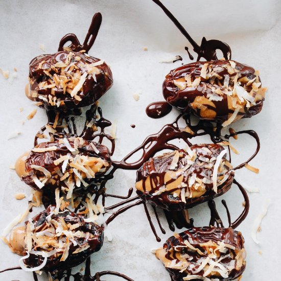 Peanut Butter Stuffed Dates