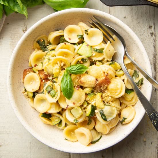 Pasta with Roasted Zucchini