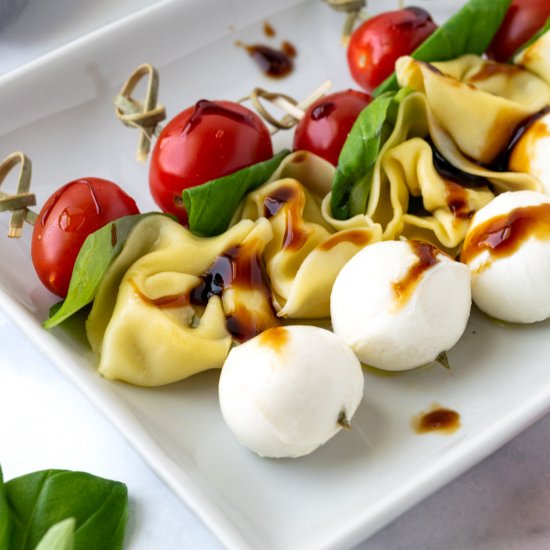 Tortellini Caprese Skewers