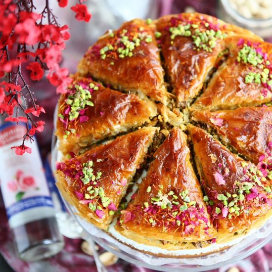 Pistachio Baklava Cake