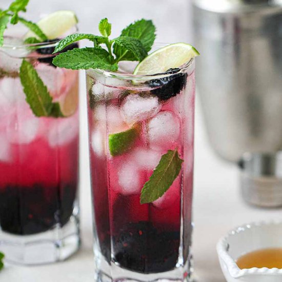 Blackberry Mojito Mocktail