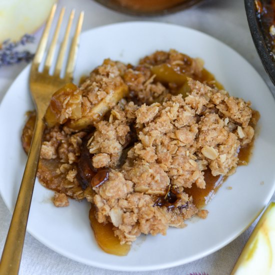 Gluten Free Caramel Apple Crisp