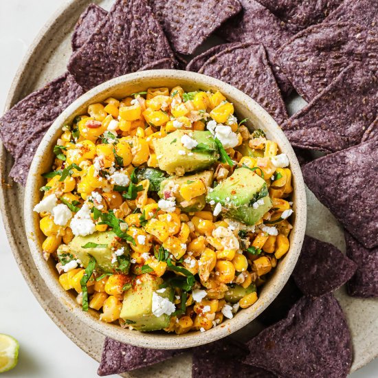 Mexican Corn Dip with Avocado