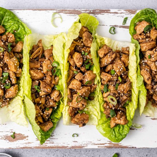 CHICKEN LETTUCE WRAPS