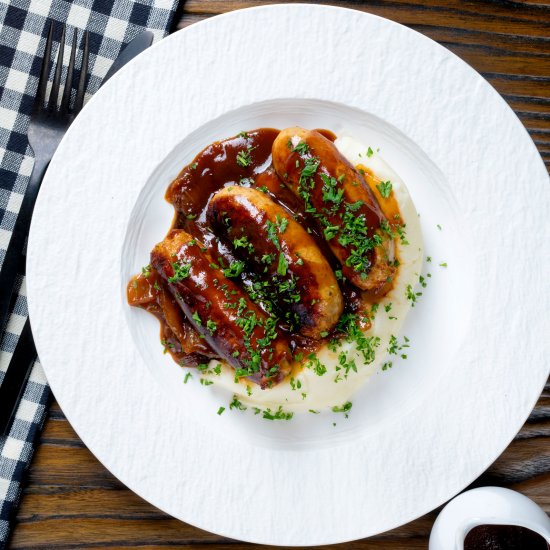 Slow Cooker Sausages in BBQ Sauce