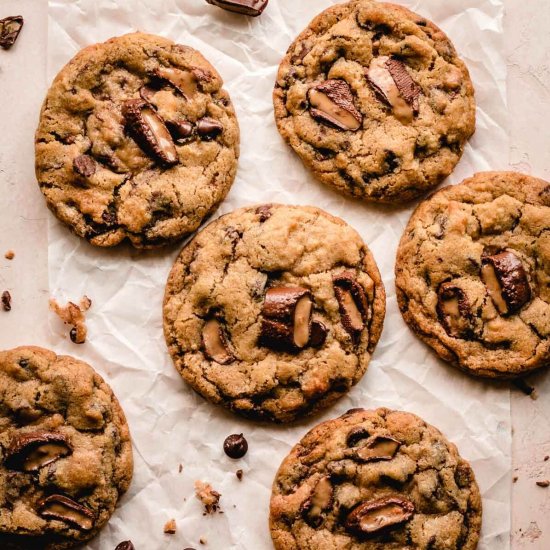 Chocolate Chip Heath Bar Cookies